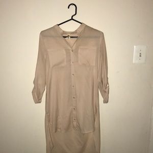 Light pink long bottom down